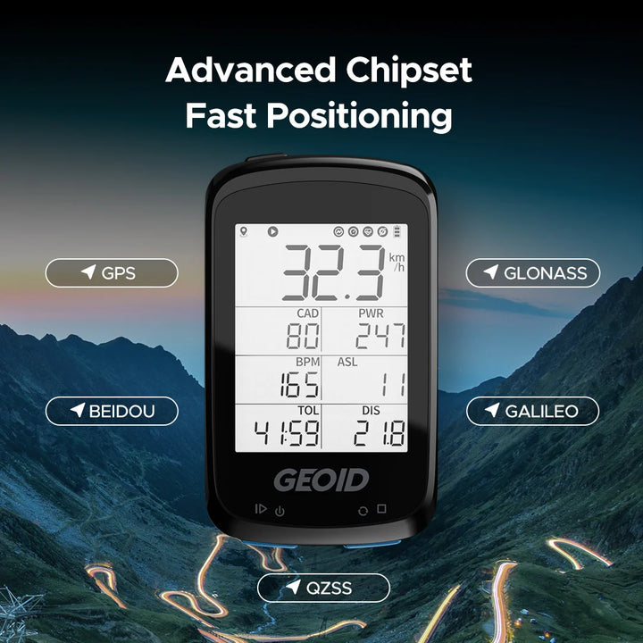 كمبيوتر دراجة GPS لاسلكي بعداد سرعة ومقاوم للماء